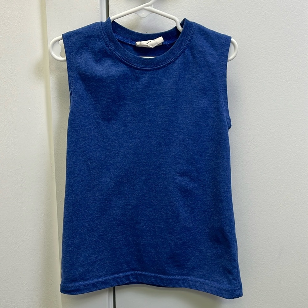 Bottlecapps Boys Sleeveless Blue T-Shirt size 4T